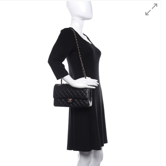 ❌️SOLD❌️ Brand New Authentic Chanel Medium Classic Flap Bag Rose Gold Hardware - Picture 12 of 12